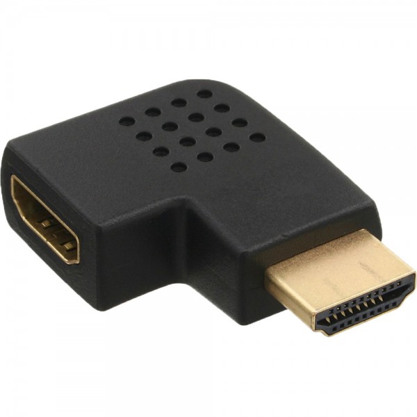 InLine® HDMI Adapter, Stecker / Buchse, seitlich links gewinkelt, vergoldete Kontakte, 4K2K kompatib