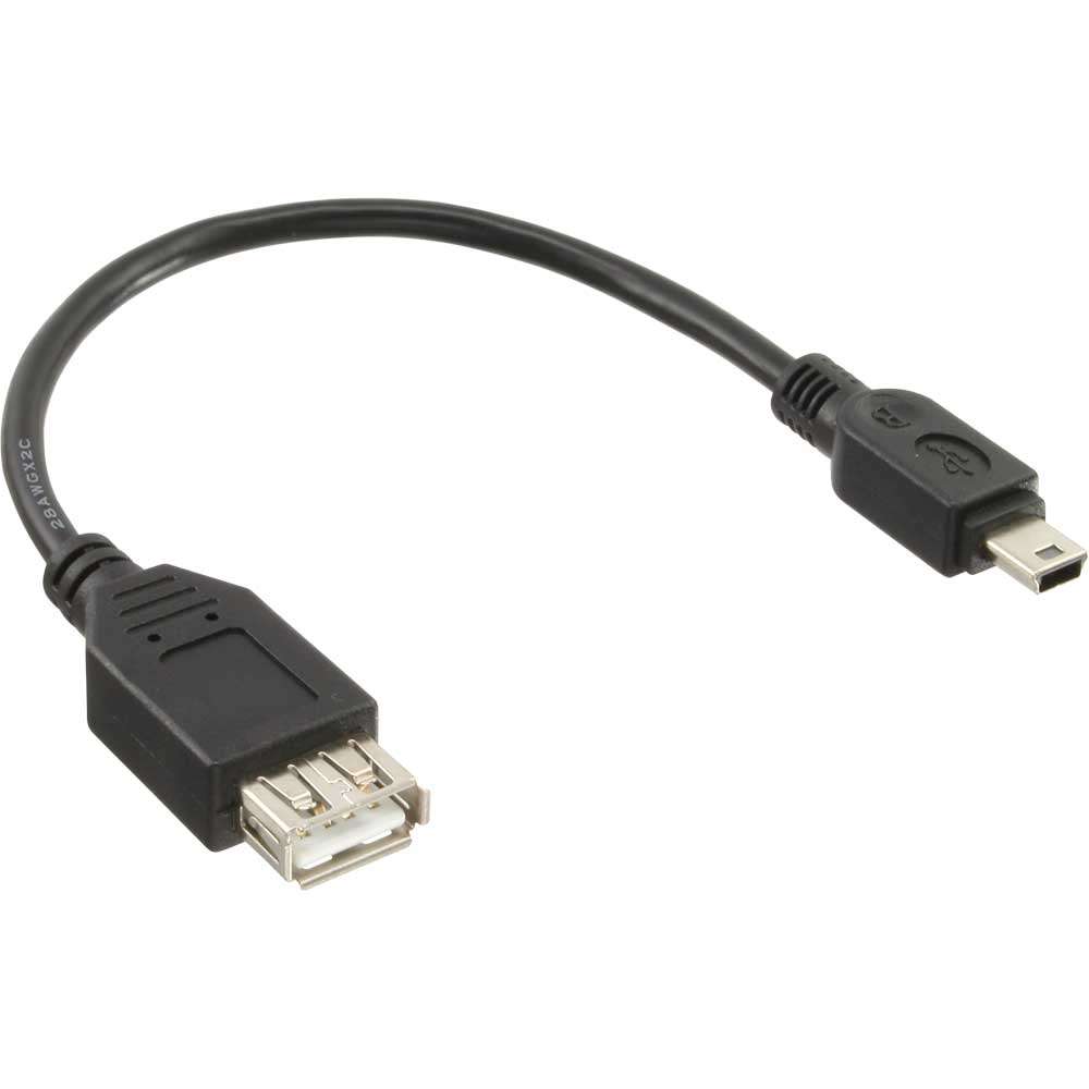 Inline Usb Adapterkabel Buchse A Auf Mini Pol Stecker M Adapter Konverter Cbb