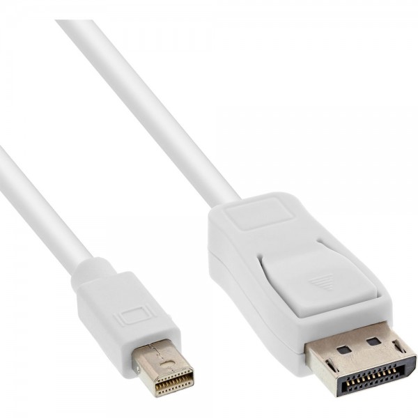 InLine® Mini DisplayPort zu DisplayPort Kabel, weiß, 0,5m