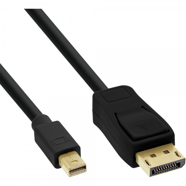 InLine® Mini DisplayPort zu DisplayPort Kabel, schwarz, 1,5m