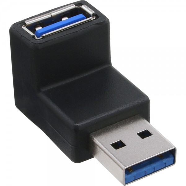 InLine® USB 3.0 Adapter, Stecker A auf Buchse A, gewinkelt 90°