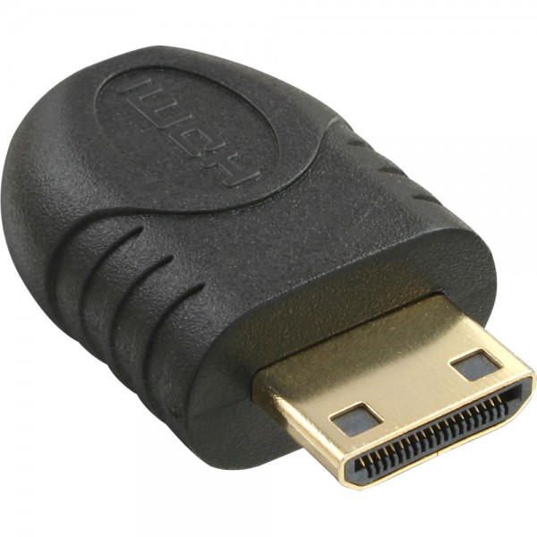 InLine® HDMI Adapter, Mini HDMI C Stecker auf Micro HDMI D Buchse, vergoldete Kontakte